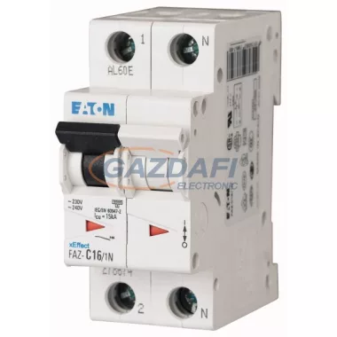EATON 278768 FAZ-D1/2 Kismegszakító, 15kA 2-pól.