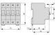 EATON 278980 FAZ-C50/3N Kismegszakító, 15kA 3-pól.+null