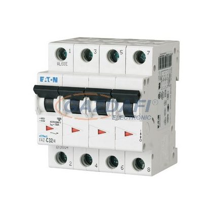 EATON 279063 FAZ-C25/4 Kismegszakító, 15kA 4-pól.