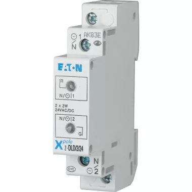 EATON 284928 Z-UDL24 Átkapcsolható kétlámpás j. p/z, 2x 12-24V AC/DC