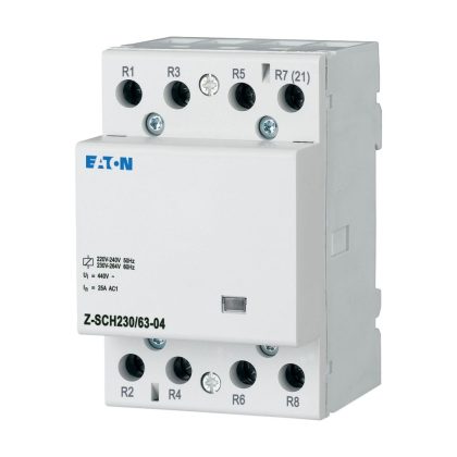 EATON 285735 Z-SCH230/63-04 Installációs kontaktor, 4ny, 40A (AC1), 230V AC