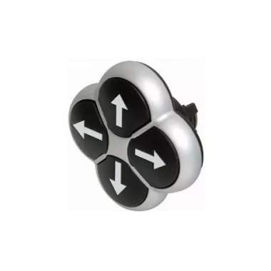 EATON 286336 M22-D4-S-X7 4-részes nyomógomb, IP66, titán előlap, nyilak