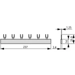 EATON 291481 EVG-16/1PHAS/9MODUL/HI Euro- Vario gyűjtősín