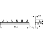 EATON 291484 EVG-16/2PHAS/10MODUL/HI Euro- Vario gyűjtősín
