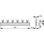 EATON 291486 EVG-16/3PHAS/12MODUL/HI Euro- Vario gyűjtősín