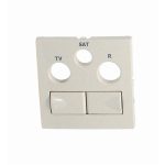   efapel 90773 TMF 21546 multimédia aljzat fedlap, elefántcsont