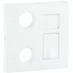   efapel 90774 TBR 21535, 21534 multimédia aljzat fedlap, fehér