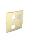 efapel 90774 TDU 21535, 21534 multimédia aljzat fedlap, arany