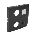   efapel 90774 TPM 21535, 21534 multimédia aljzat fedlap, fekete