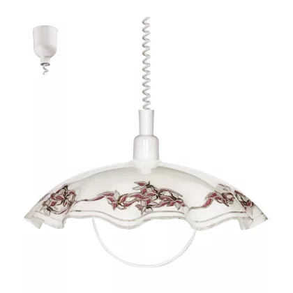 EGLO 3041 Húzós függ. E27 60W fehér / lila Vetro