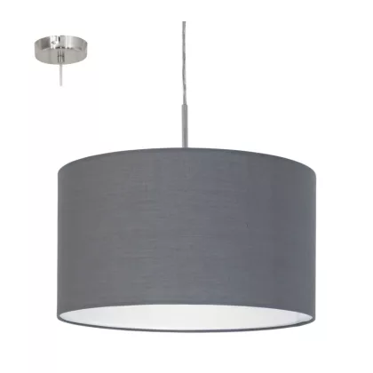 EGLO 31573 Text.függ E27 60W 38cm szürke Pasteri