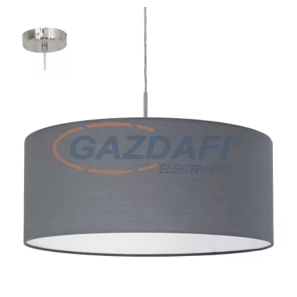EGLO 31577 Text.függ E27 60W 53cm szürke Pasteri