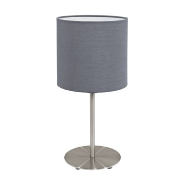 EGLO 31596 Text. asztali E27 60W szürke Pasteri