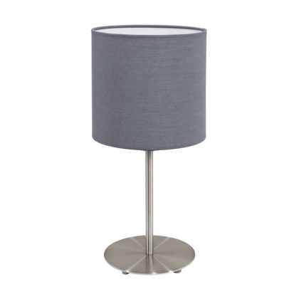 EGLO 31596 Text. asztali E27 60W szürke Pasteri