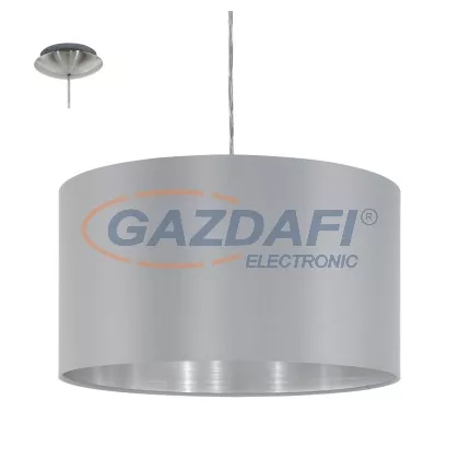 EGLO 31601 Text.függ E27 60W 38cm szürke Maserlo