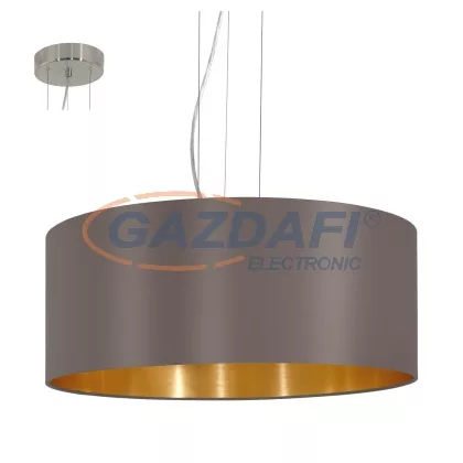 EGLO 31608 Text.függ E27 3x60W 53cm capp Maserlo