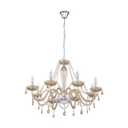 EGLO 39093 Üvegcsillár E14 8x40W kony BASILANO