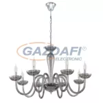 EGLO 39118 Üvegcsillár E14 8x40W füstü FALCADO