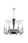 EGLO 39127 Üvegcsillár E14 8x40W fekete MEDUNO