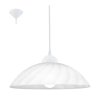 EGLO 82785 Függeszték E27 60W fehér csíkos Vetro