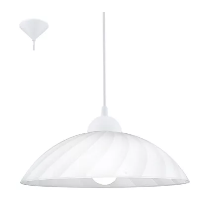 EGLO 82785 Függeszték E27 60W fehér csíkos Vetro