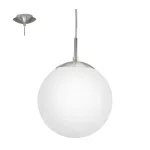 EGLO 85261 Függ. E27 1*60W 20cm matt nikkel Rondo