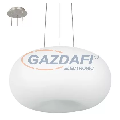 EGLO 86815 Függ.2x60W E27m.nikk/opál Optica 13976
