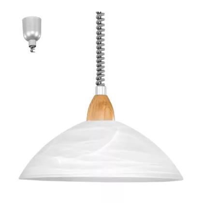 EGLO 87009 Húzós függeszték E27 1x60W bükk Lord 2