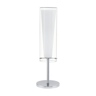 EGLO 89835 Asztali lámpa E27 1x60Wkróm/fehér Pinto