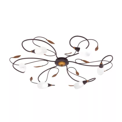 EGLO 90697 mennyezeti G9 6x33Want.barna/fehér Gerbera1