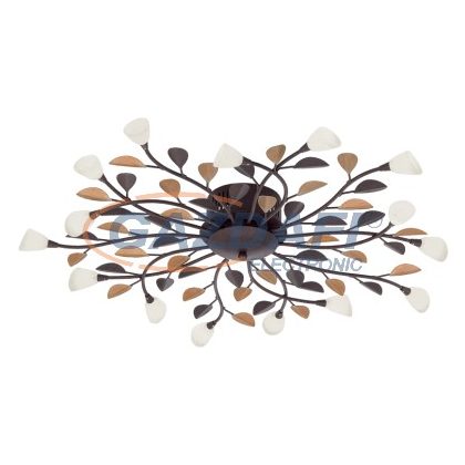 EGLO 90737 mennyezeti G4 15x10W ant.barna/fehér Campania