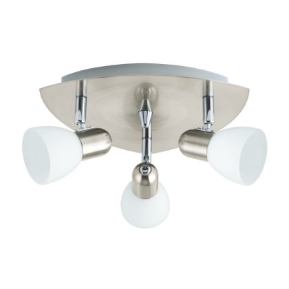 EGLO 90986 Kerek 3*40W E14 matt nikkel Enea 13988