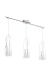 EGLO 92741 Függ E27 3x60W üv/kr h:70,5cm Rivato