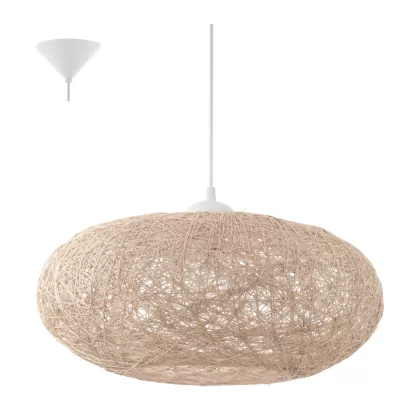 EGLO 93374 Függeszték E27 1x60W 45cm bézs Campilo