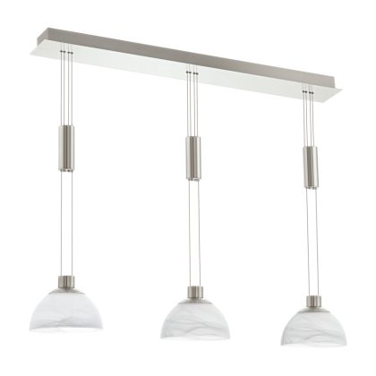 EGLO 93468 LED-es függ 3x6W matt nikkel egyenes Montefio