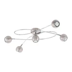   EGLO 94251 Led mennyezeti GU10 5x3W matt nikkel/króm Locanda