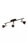 EGLO 94586 Led fali/ mennyezeti GU10 3x3,3W fekete/réz Barnham