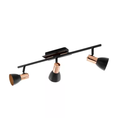 EGLO 94586 Led fali/ mennyezeti GU10 3x3,3W fekete/réz Barnham