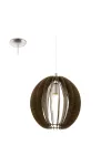 EGLO 94635 Függeszték E27 1x60W barna 30cm Cossano