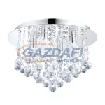   EGLO 94878 LED mennyezeti G9 4x2,5W króm/kristály IP44 Almonte