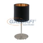 EGLO 94917 Textil asztali E27 60W 40cm fekete/réz Pasteri