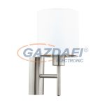 EGLO 95053 Textil fali E27 60W fehér/réz Pasteri