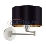 EGLO 95054 Textil falikar E27 60W fekete/arany Maserlo