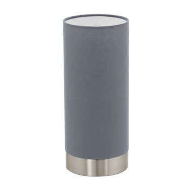 EGLO 95119 Textil asztali E27 40W 29x12cm szürke Pasteri