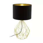 EGLO 95186 Asztali E27 60W fekete/arany Pedregal 1