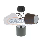   EGLO 95192 mennyezeti E14 3x40W fekete/színes burák Almeida