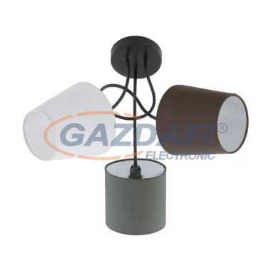 EGLO 95192 mennyezeti E14 3x40W fekete/színes burák Almeida