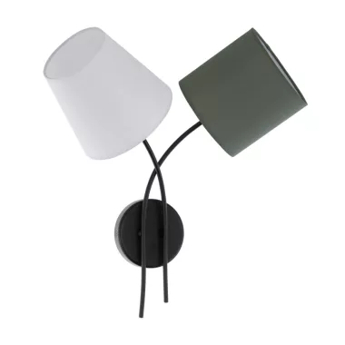 EGLO 95193 Fali E14 2x40W fekete/színes burák Almeida EGLO 95193 Fali E14 2x40W fekete/színes burák Almeida