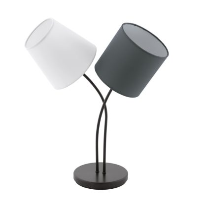 EGLO 95194 Asztali E14 2x40W fehér/antracit Almeida