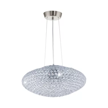 EGLO 95287 Függeszték E27 3x60W króm/kristály Clemente